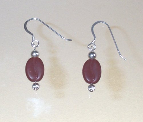 Coffee Bean Earrings<BR>#22106