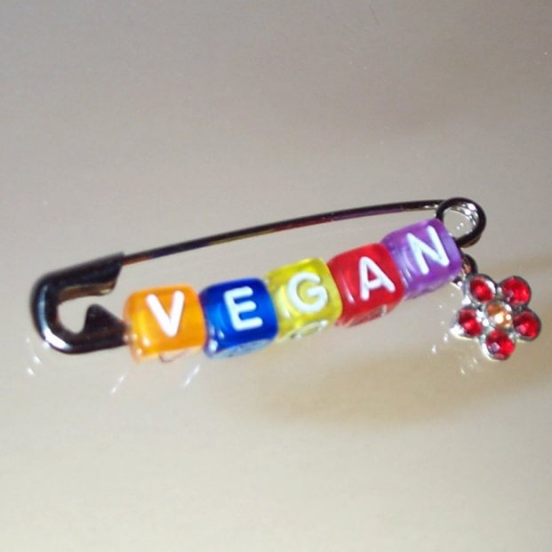 Vegan pin - small <BR>#28102
